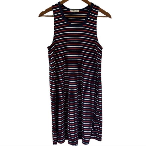 Madewell Red, White and Blue Highpoint Tank Dress. Size Small. Good Condition!! - Picture 1 of 10
